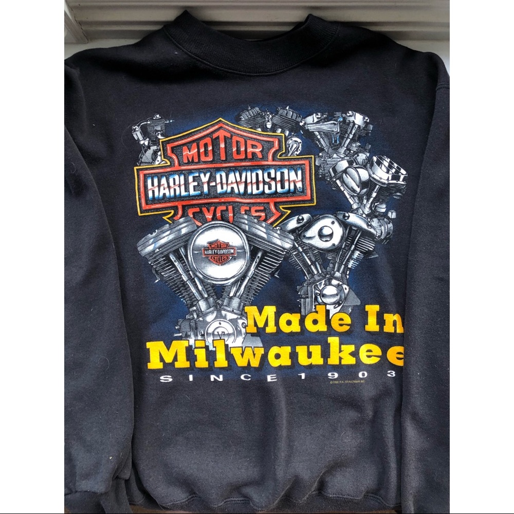 harley davidson crew neck